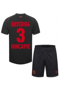 Fotbalové Dres Bayer Leverkusen Piero Hincapie #3 Dětské Domácí Oblečení 2023-24 Krátký Rukáv (+ trenýrky)